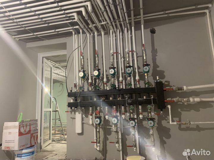 Монтаж отопления, радиатров, котлов, под ключ