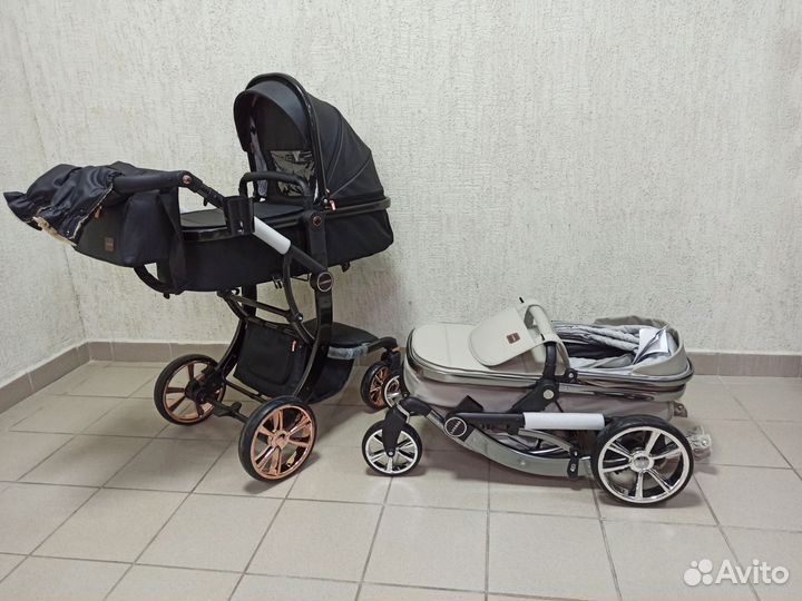 Новая коляска 3в1 экокожа Luxmom 608
