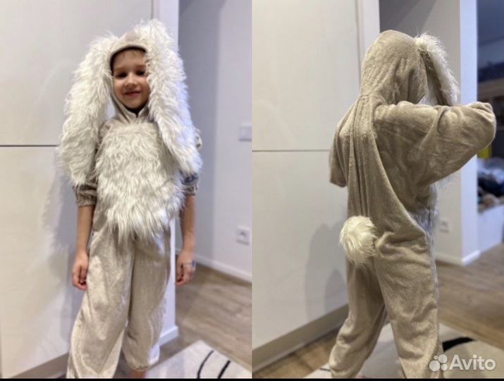 Костюм зайца 3-5 лет