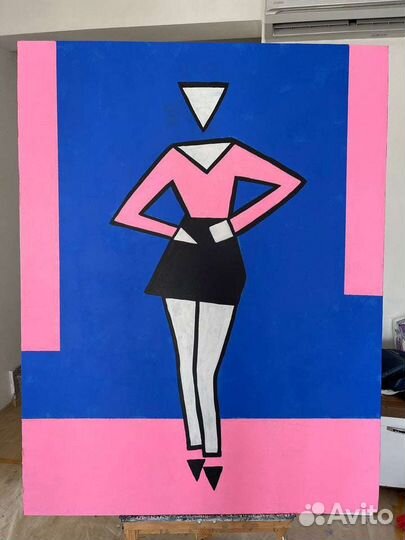 Картина маслом на холсте Абстракция Диптих