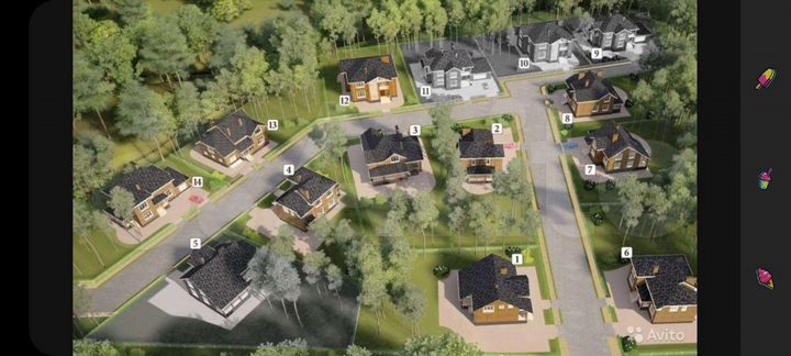 Коттедж 256,6 м² на участке 16 сот.