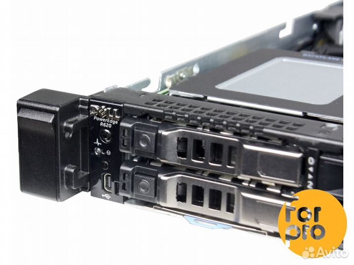 Сервер dell R620 10SFF 2xE5-2680v2 96GB, H710p