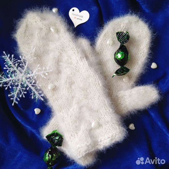 Варежки из собачьего пуха