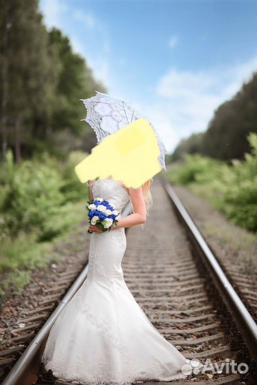 Свадебное платье рыбка