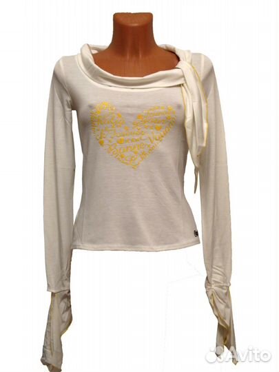 Кофта с жёлтым сердцем, сделано в Италии, новая