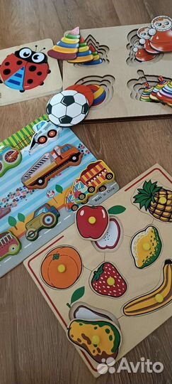 Деревянные пазлы вкладыши