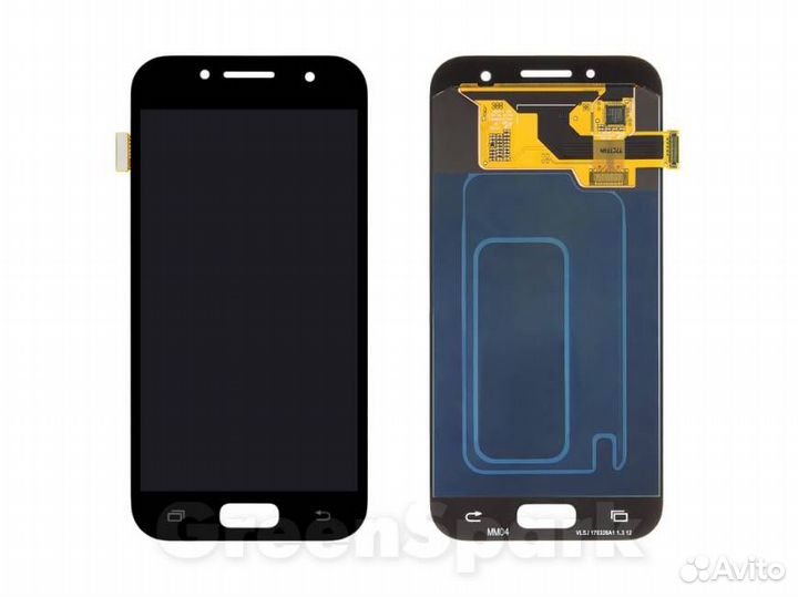 Дисплей для Samsung A320F Galaxy A3 +тач черный
