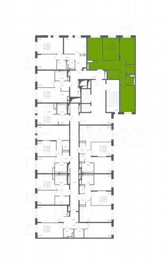 3-к. квартира, 77,9 м², 2/12 эт.