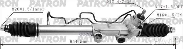 Рейка рулевая гидравлическая toyota: land cruis