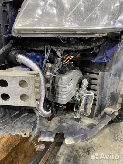 Установка предпусковых подогревателей (котел)