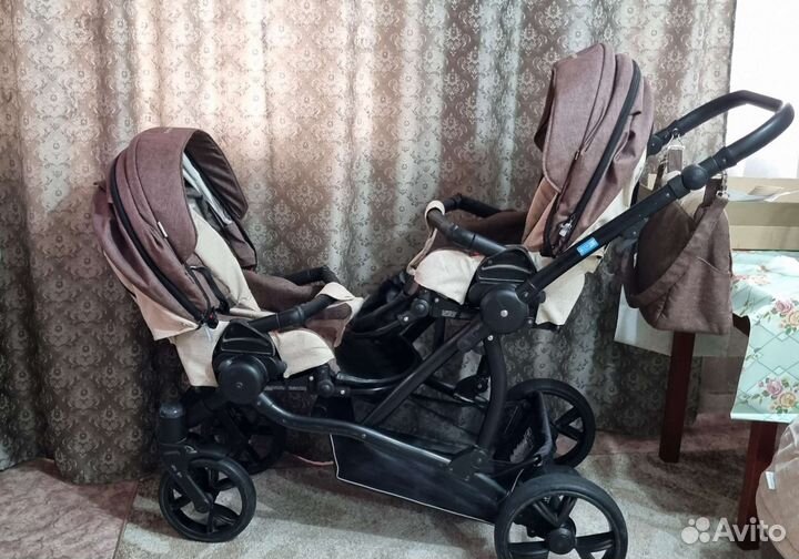 Коляска для двойни 3 в 1 AroTeam Twinat