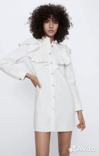 Джинсовое платье zara