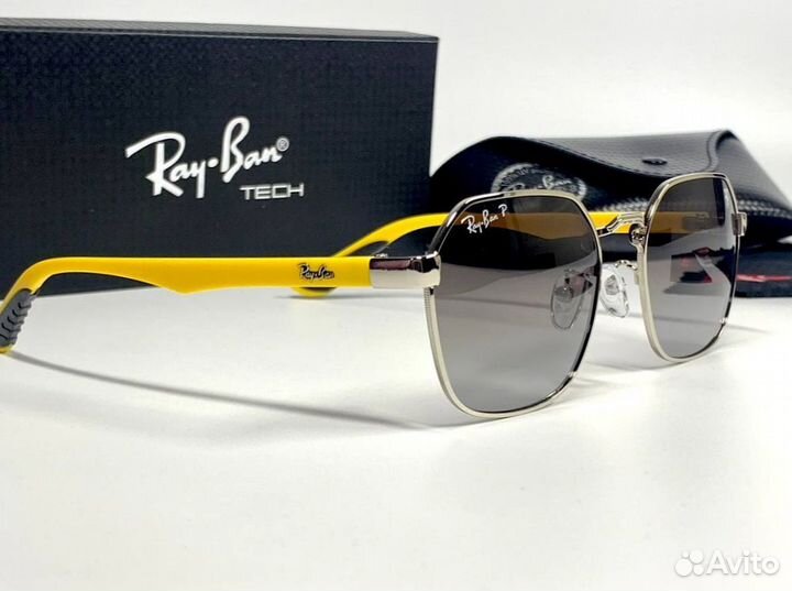 Очки Ray Ban Ferrari желтые