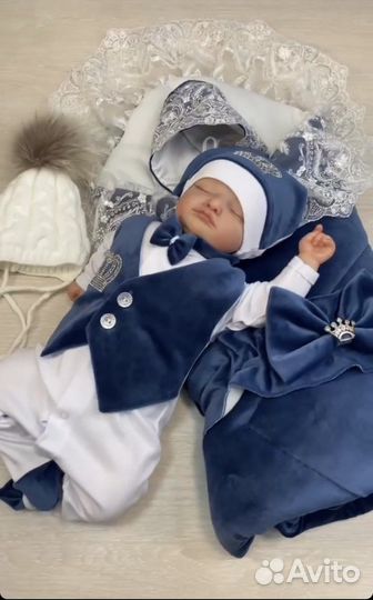 Конверт на выписку для мальчика до -7