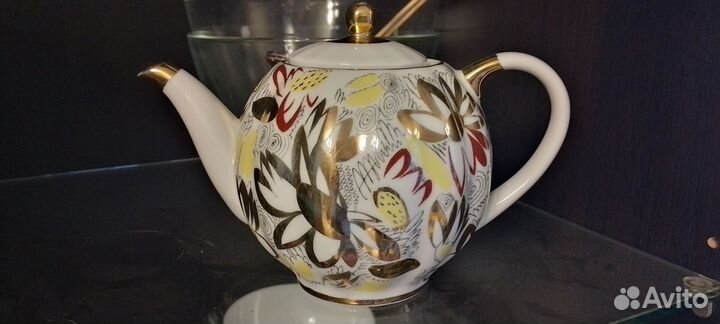 Заварочный чайник лфз Золотые ромашки СССР