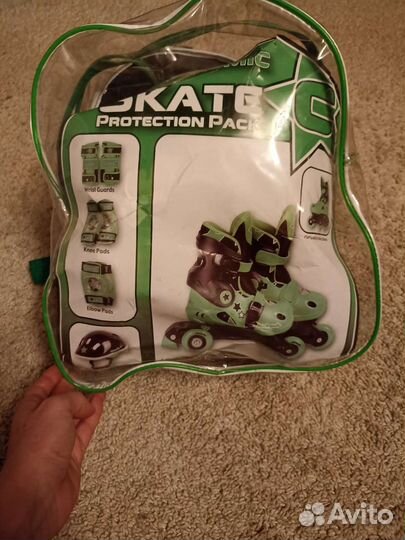 Роликовые коньки детские раздвижные