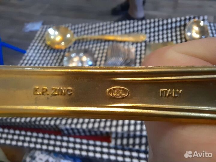 Набор столовых приборов LBL Italy E.P.Zinc 1970 г