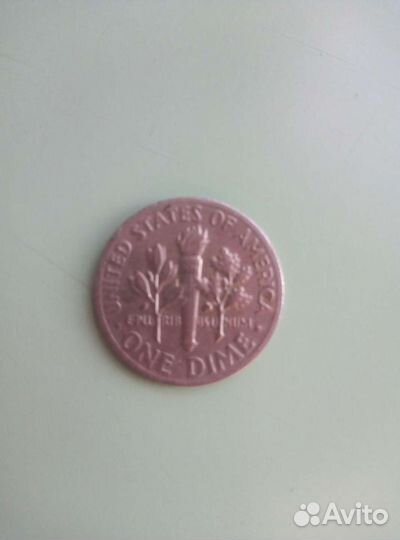 Монета One Dime USA.1971год