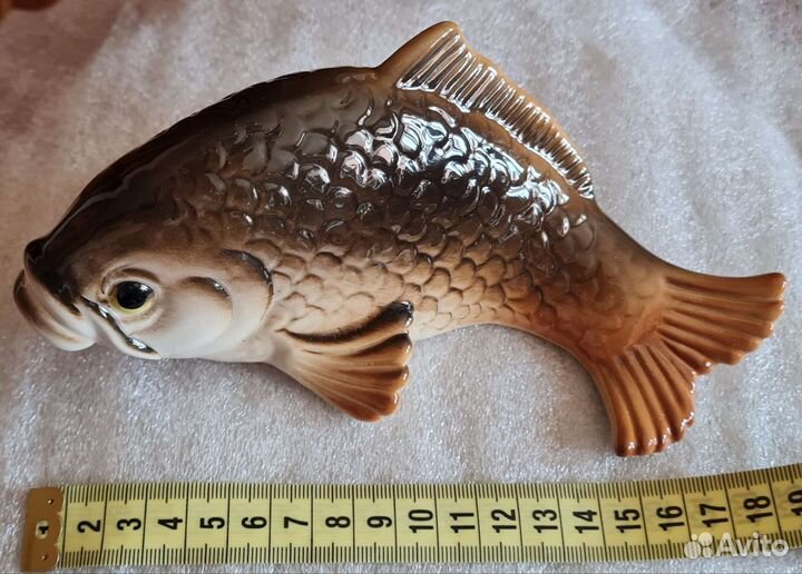 Статуэтка Сазан рыба фарфор