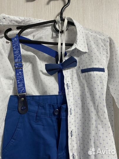 Костюм для мальчика брюки и рубашка 116