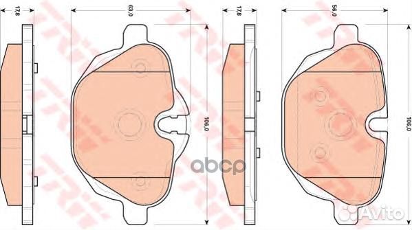 Колодки торм.зад. BMW 5 (F10), 5 Touring (F11)