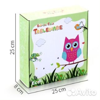 Детская бамбуковая посуда