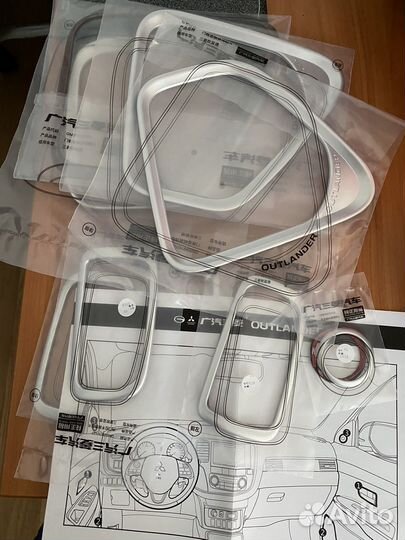 Декоративные накладки салона mitsubishi outlander