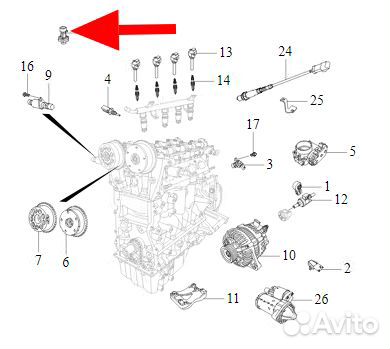 Датчик давления масла Omoda C5