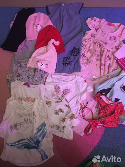 Вещи пакетом для девочки 92 98 104