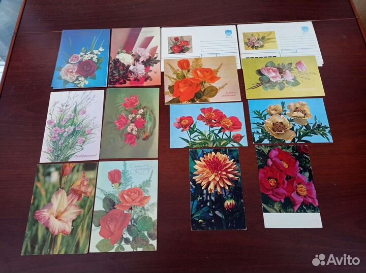 Поздравительные открытки 70-90 годов период СССР