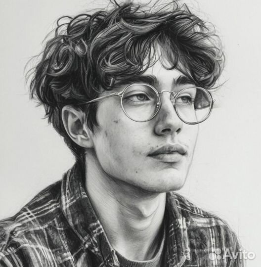 Портрет по фото карандашом