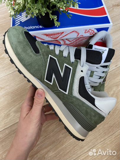 Кроссовки New Balance 574 зелёные