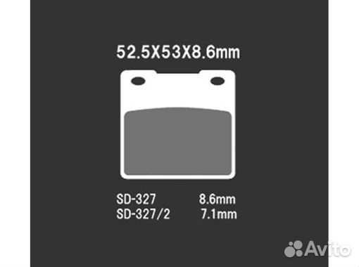 Тормозные колодки vesrah VD 327/2JL