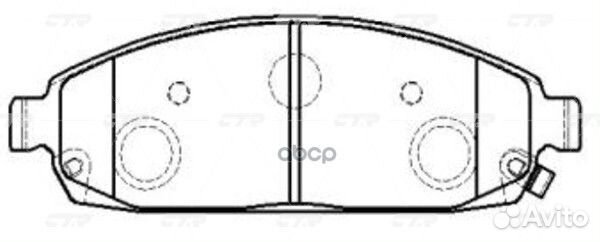 Ckcr-12 Колодки тормозные дисковые перед