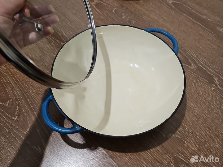 Сковорода вок Gipfel (чугун эмалированный)