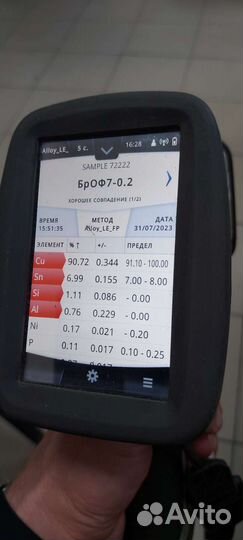 Химический анализ металла