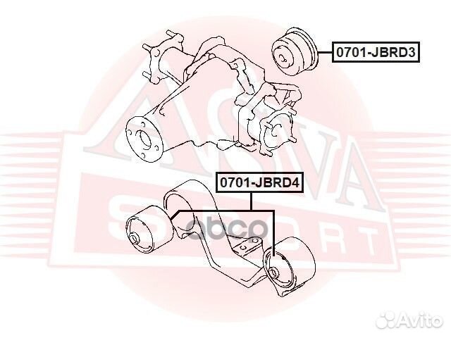 Сайлентблок 0701jbrd3 asva