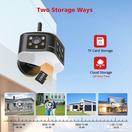 Уличная панорамная(165) WiFi IP 4 MP камера