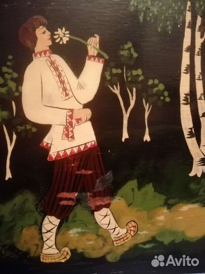 Лаковая миниатюра времён СССР