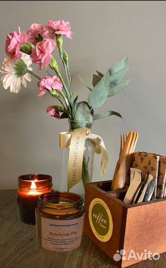 Ароматическая свеча ручной работы