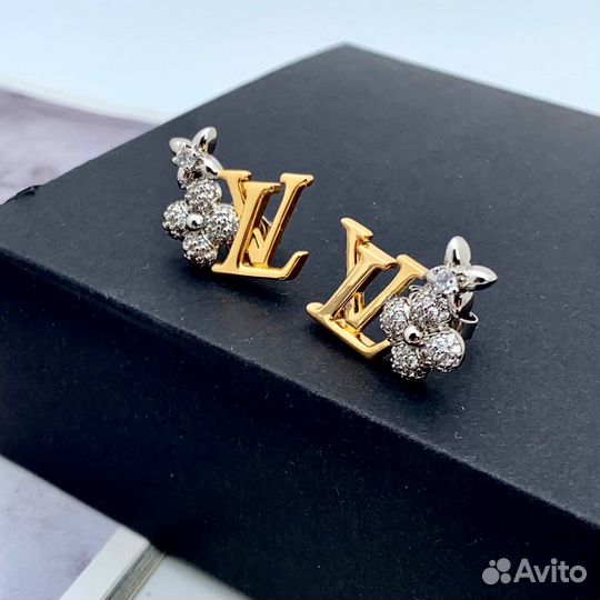 Серьги louis vuitton