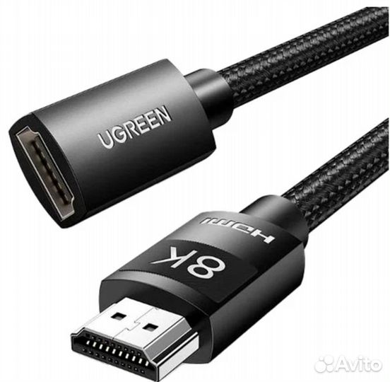 Кабель Ugreen HD151 hdmi v2.1 Male-Female 2 метра