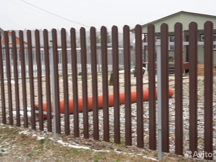 Заборы из профнастила доставка монтаж 1-2 дня