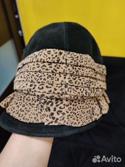 Шляпка замша натуральная