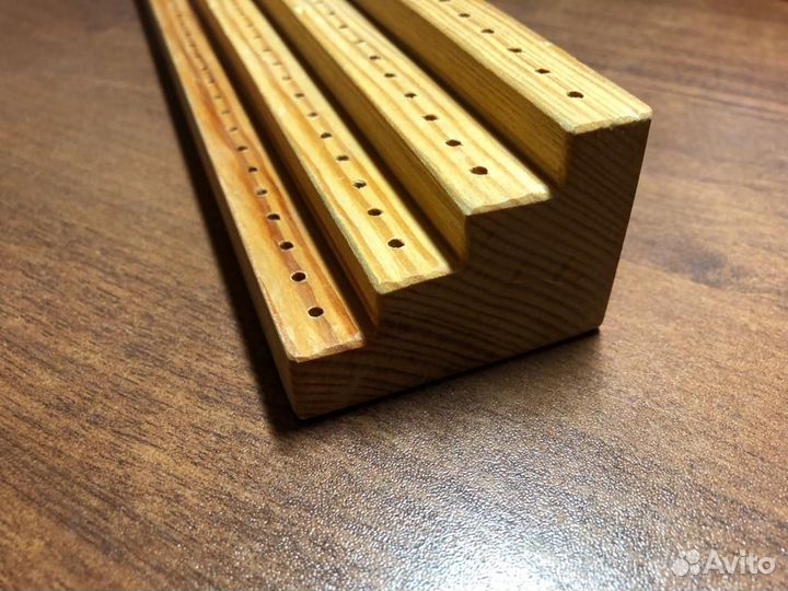 Подставка для фрез деревянная 4-хъярусная (96 шт)