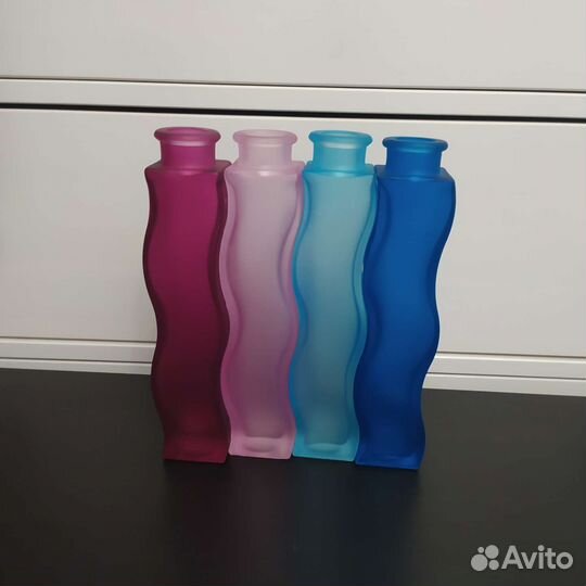 Ваза Икеа цветное стекло ангелочек