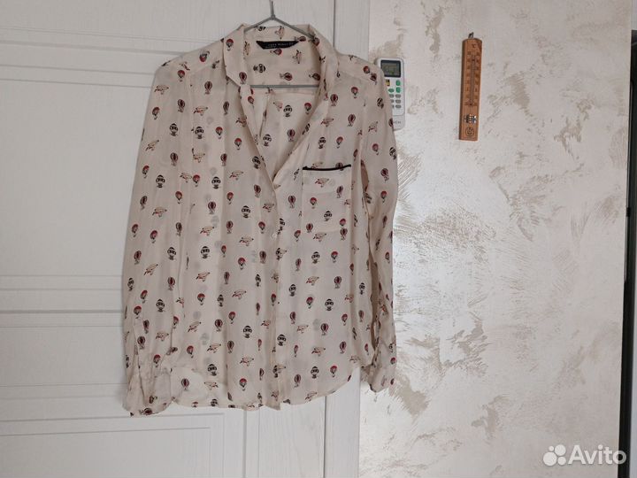 Блузка из шёлка тутового шелкопряда, xs