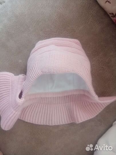 Шапочка для новорож. шлем для девочки 0+ р.40-42