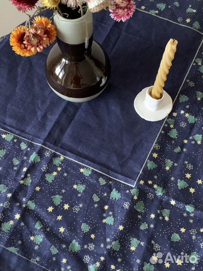 Новогодняя скатерть-дорожка 80*80см