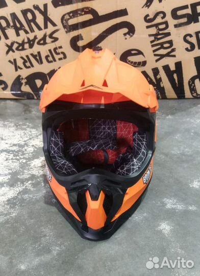 Кроссовый шлем для мотокросса и эндуро sparx Rapto